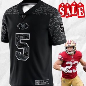 NEW Trey Lance Black San Francisco 49ers RFLCTV Limited Jersey LRG “RARE”!
